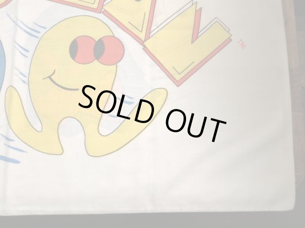 80年代頃のパックマンのヴィンテージ枕カバー