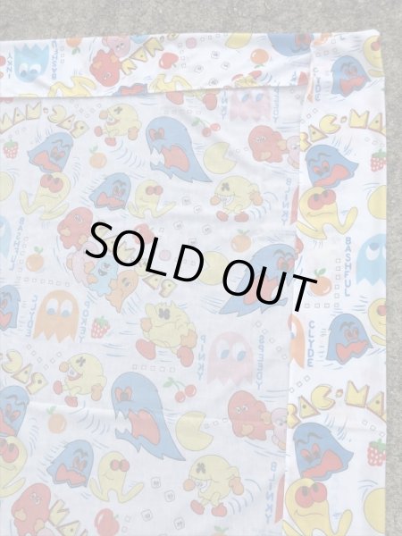 80年代頃のパックマンのビンテージボックスシーツ