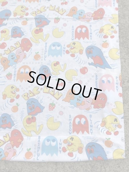 80年代頃のパックマンのヴィンテージベッドシーツ