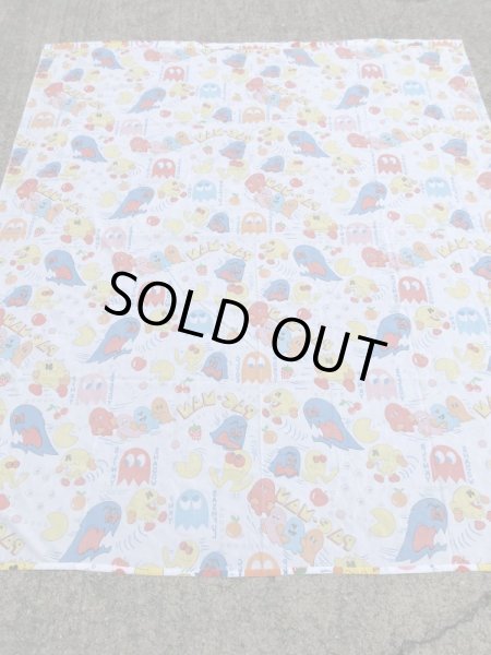 80年代頃のパックマンのヴィンテージベッドシーツ