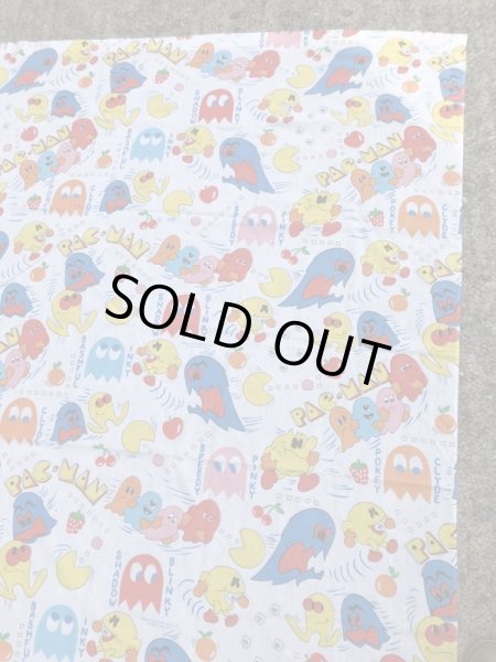 80年代頃のパックマンのヴィンテージベッドシーツ