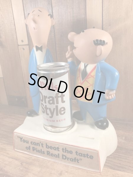 70年代頃のピールズビールのバート＆ハリーのヴィンテージディスプレイフィギュア