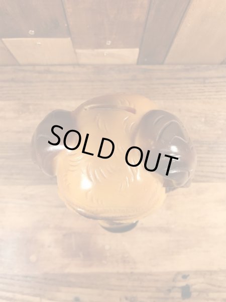 70年代頃のサッドアイの犬のビンテージコインバンク