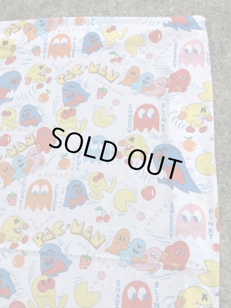 80年代頃のパックマンのヴィンテージベッドシーツ