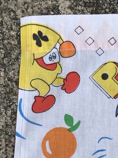 画像2: Pac-Man Full Size Flat Sheet　パックマン　ビンテージ　フラットシーツ　ベッドシーツ　80年代