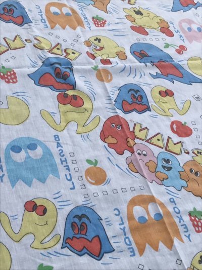 画像3: Pac-Man Fitted Sheet　パックマン　ビンテージ　ボックスシーツ　ベッドシーツ　80年代