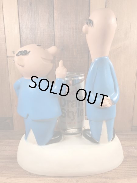 70年代頃のピールズビールのバート＆ハリーのヴィンテージディスプレイフィギュア