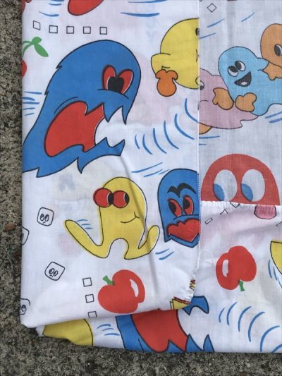 画像2: Pac-Man Fitted Sheet　パックマン　ビンテージ　ボックスシーツ　ベッドシーツ　80年代