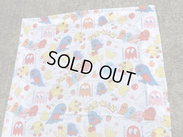 80年代頃のパックマンのビンテージボックスシーツ