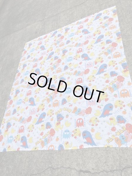 80年代頃のパックマンのビンテージフラットシーツ