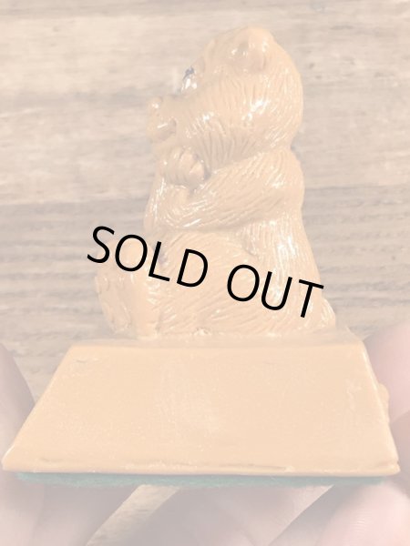 70年代頃のWallace Berrie社製の動物のヴィンテージメッセージドール