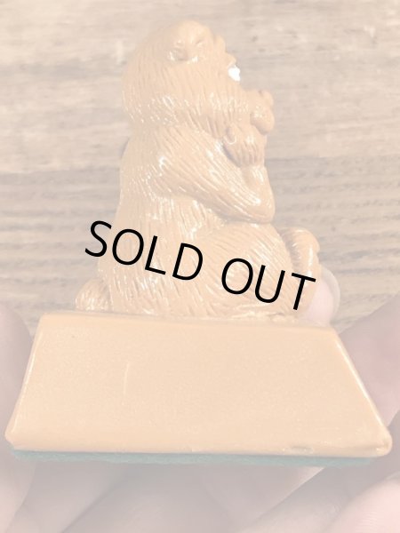 70年代頃のWallace Berrie社製の動物のヴィンテージメッセージドール