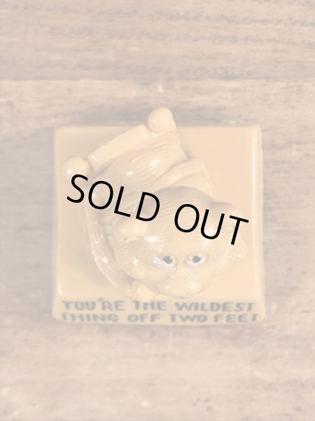 70年代頃の動物のビンテージメッセージドール