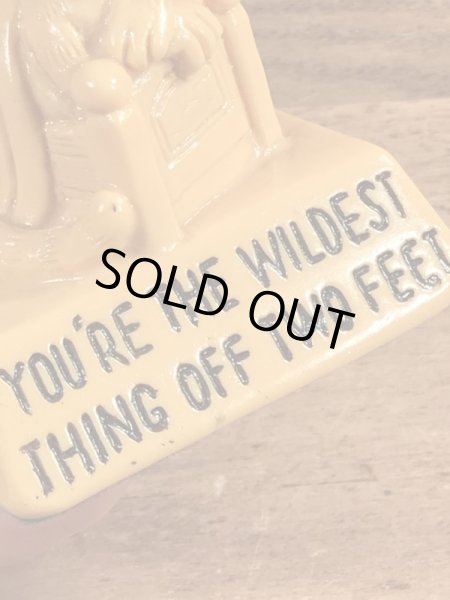 70年代頃の動物のビンテージメッセージドール