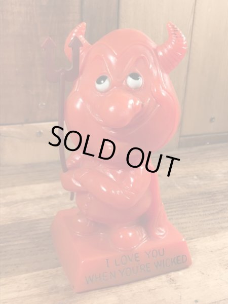 70年代頃のレッドデビルのビンテージメッセージドール