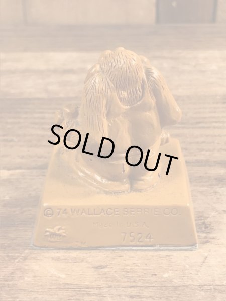 70年代頃のWallace Berrie社製の動物のヴィンテージメッセージドール