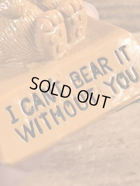 70年代頃の動物のビンテージメッセージドール