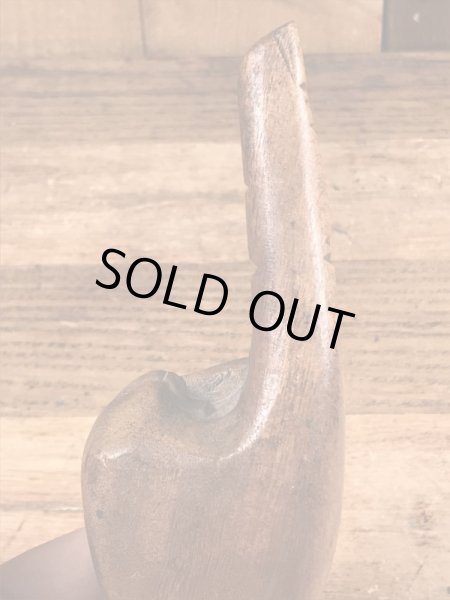 70年代頃のピースサインのビンテージの木彫り