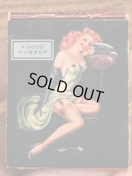 40〜50年代頃のピンナップガールのビンテージマッチブック