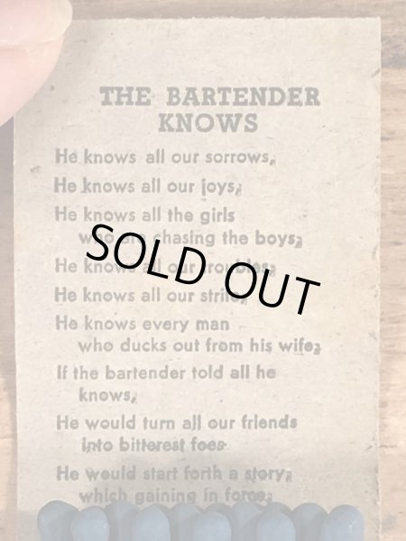 40〜50年代頃のピンナップガールのビンテージマッチブック