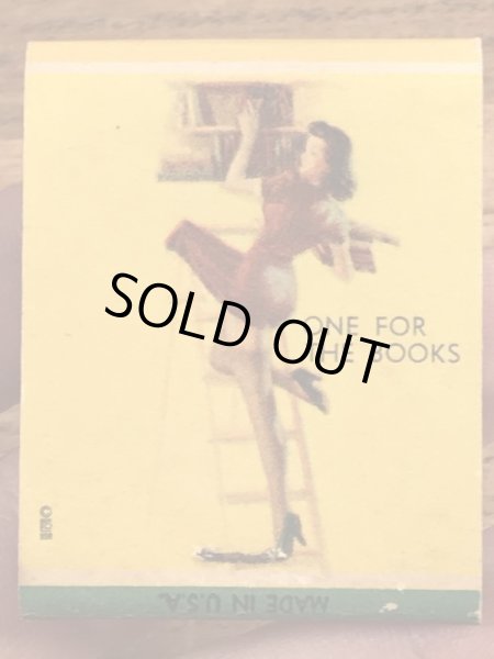 40〜50年代頃のピンナップガールのビンテージマッチブック