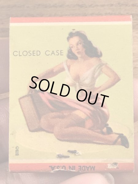 40〜50年代頃のピンナップガールのビンテージマッチブック