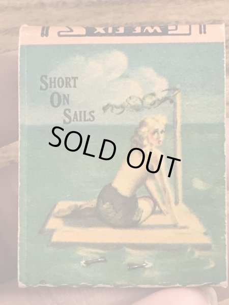 40〜50年代頃のピンナップガールのビンテージマッチブック