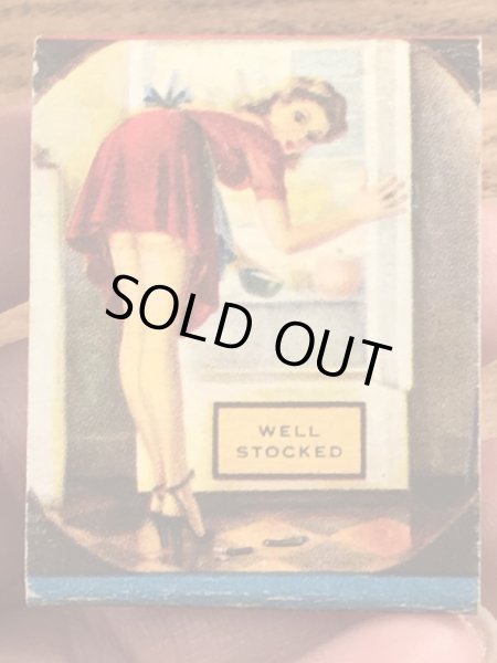 40〜50年代頃のピンナップガールのビンテージマッチブック