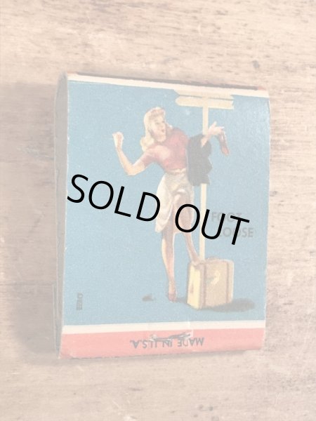 40〜50年代頃のピンナップガールのビンテージマッチブック