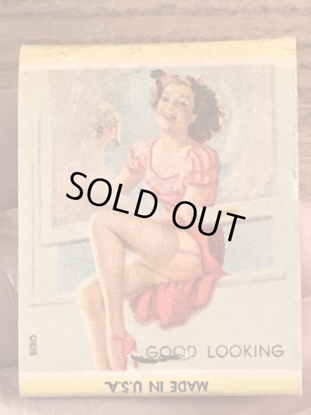 40〜50年代頃のピンナップガールのビンテージマッチブック