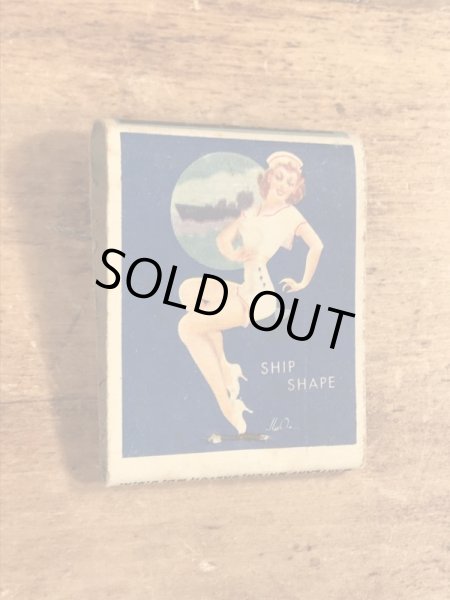 40〜50年代頃のピンナップガールのビンテージマッチブック