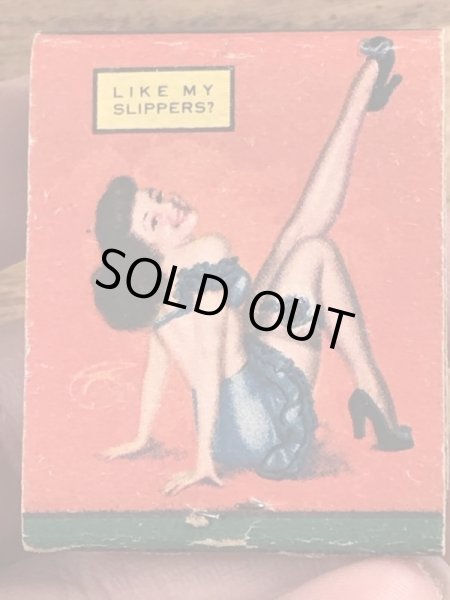 40〜50年代頃のピンナップガールのビンテージマッチブック