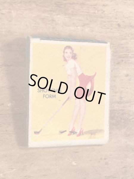 40〜50年代頃のピンナップガールのビンテージマッチブック