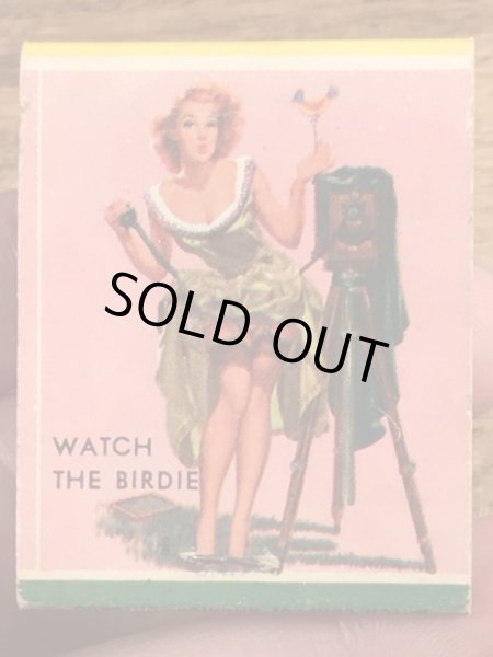 40〜50年代頃のピンナップガールのビンテージマッチブック
