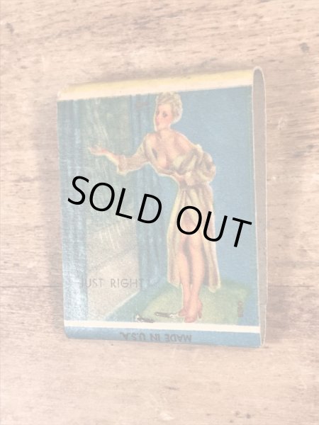 Advertising Pin Up Girl “Just Right” Matchbook ピンナップ