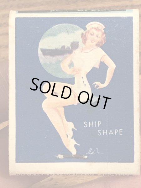 40〜50年代頃のピンナップガールのビンテージマッチブック