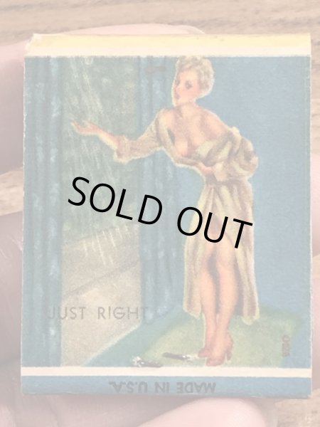 40〜50年代頃のピンナップガールのビンテージマッチブック