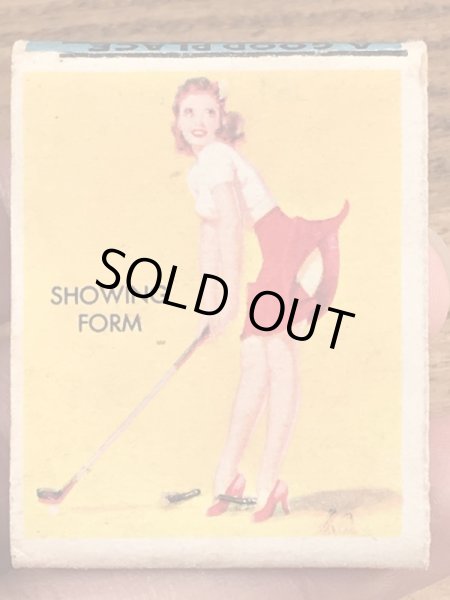 40〜50年代頃のピンナップガールのビンテージマッチブック