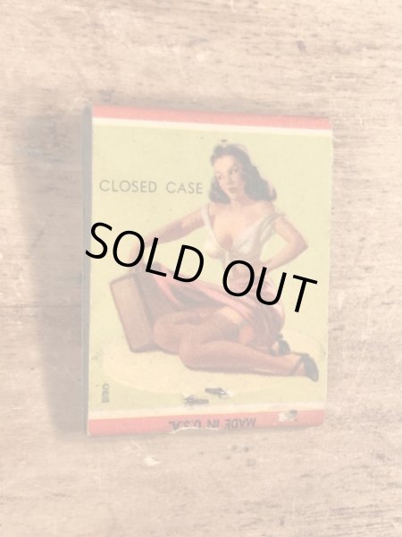 40〜50年代頃のピンナップガールのビンテージマッチブック