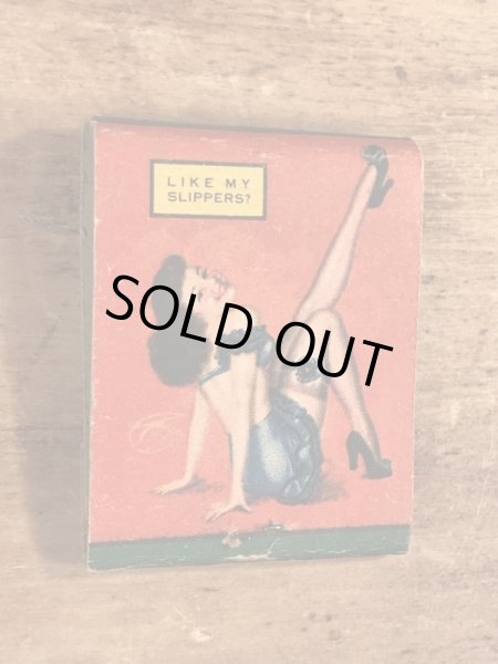 40〜50年代頃のピンナップガールのビンテージマッチブック