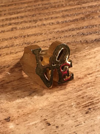 画像3: Robert Indiana “Love” Gold Ring　ラブ　ビンテージ　リング　ロバートインディアナ　指輪　70年代