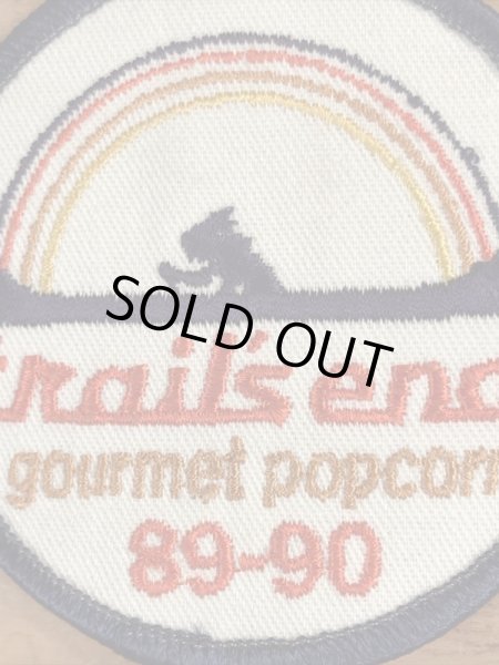 80〜90年代頃のTrail's End Gourmet Popcornのビンテージワッペン