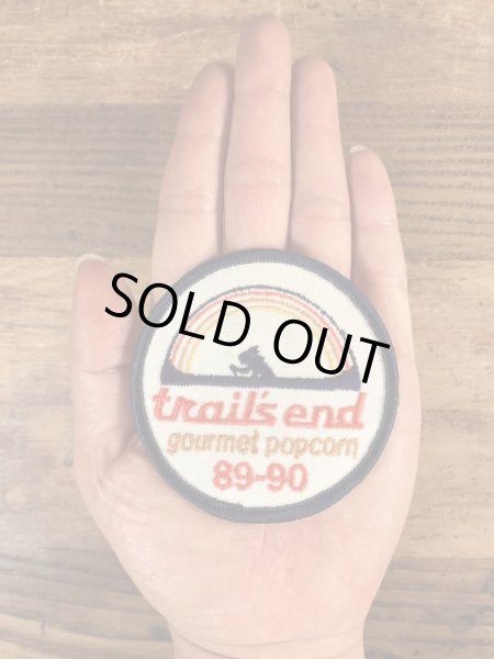 80〜90年代頃のTrail's End Gourmet Popcornのビンテージワッペン