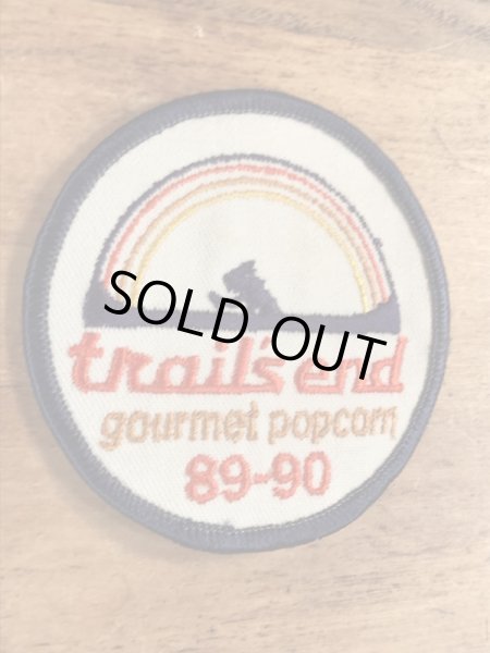 80〜90年代頃のTrail's End Gourmet Popcornのビンテージワッペン