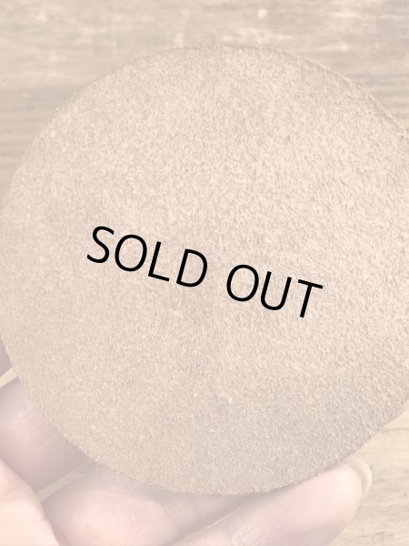 70’s〜頃のレザーのヴィンテージコースター