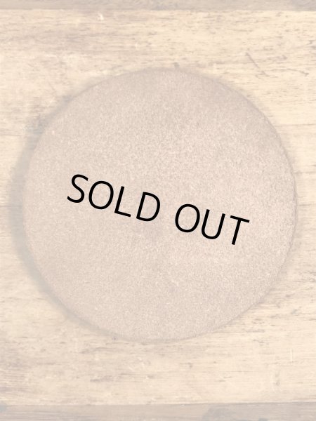 70’s〜頃のレザーのヴィンテージコースター