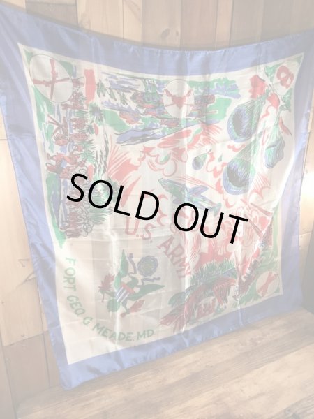 40〜50年代頃のUSアーミーのビンテージスカーフ