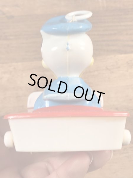 60〜70’sのディズニーのドナルドダックのヴィンテージのボートのおもちゃ