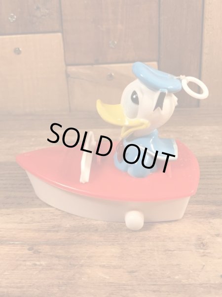 60〜70’sのディズニーのドナルドダックのヴィンテージのボートのおもちゃ