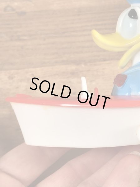 60〜70’sのディズニーのドナルドダックのヴィンテージのボートのおもちゃ